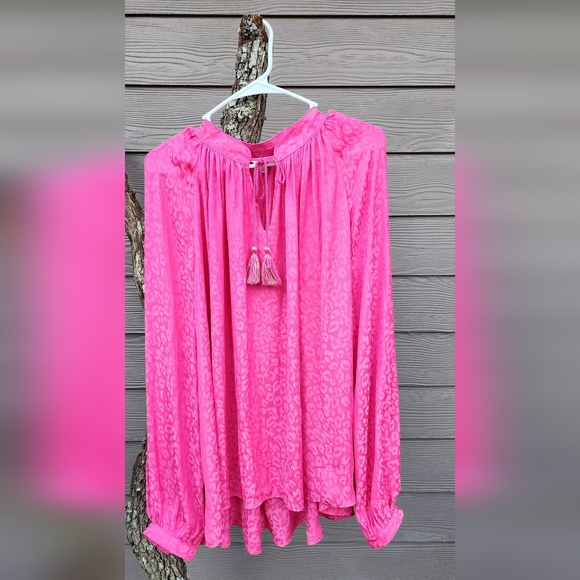 crown & ivy Tops - Pink Blouse XXL